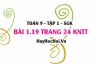 Bài 1.19 trang 24 Toán 9 tập 1 Kết nối tri thức SGK